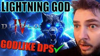 Lightning God Druid Build Strongest Werewolf Lightning Storm Guide  Diablo 4 - Season 4