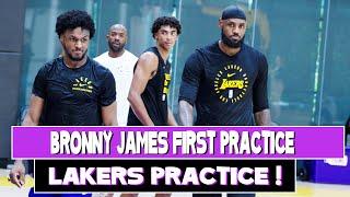 Lakers first practice  Bronny James & JJ Reddick make their debut