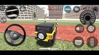 Dollar Song Modified Mahindra Yellow Thar  Indian Car Simulator 3D 