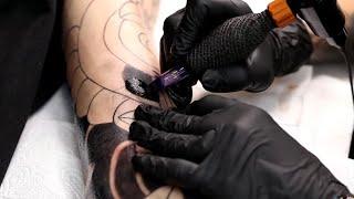 Japanese Black Tattoo Painting Real Time