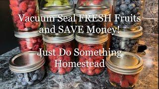 Vacuum Seal FRESH fruits and SAVE money