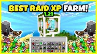 BEST RAID FARM EVER VERY FAST In Minecraft Bedrock 1.21