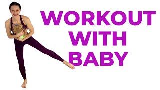 Full Body Workout With Baby  Exercise With Baby Babywearing or Hold Baby