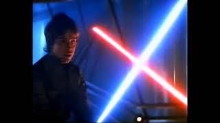 Original 1984  Star Wars The Empire Strikes Back  Bespin Fight  VHS Capture+Topaz video enhance
