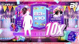 X10 TEN 83+ RATED RARE PLAYERS PACKS FUT BIRTHDAY PACK OPENING  FIFA 21 ULTIMATE TEAM