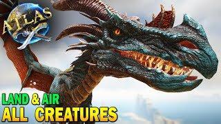 Atlas All Creatures Showcase Land & Air Atlas Early Access Gameplay