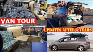 Van tour updates after 5 years minivan