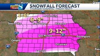 Blizzard Warning Timeline of heavy snow dangerous cold in Des Moines