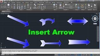 AutoCAD Insert Arrow Symbol  Curved Arrow  6 Types of Arrows