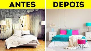 IDEIAS PARA REFORMAR UM QUARTO GASTANDO POUCO Truques de Decoração e Organização