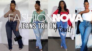 FASHION NOVA On A REAL Body  Jeans Try On Haul  Denim Try On