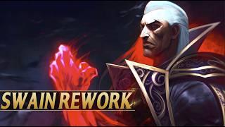 SWAIN REWORK 2024 NEW ABILITIES CHANGES PREVIEW - League of Legends