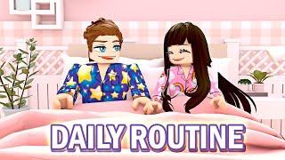 Husband and Wifes Daily Routine In Bloxburg Roblox Roleplay