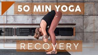 50 Min Yoga for Athletes on Recovery Days  Breathe and Flow Yoga