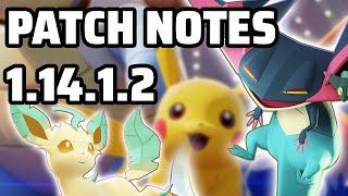 PATCH NOTES Pokémon UNITE 1.14.1.2