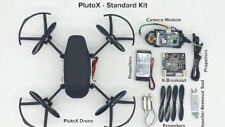 Pluto X - Programmable Crash Resistant Nano Drone with Camera