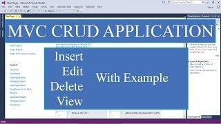 Asp.net Mvc  Create Update Delete View With Entity Framework