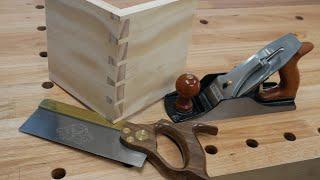 How I am learning to DOVETAIL  The Rob Cosman method  Easy as  With DIY marking knife.