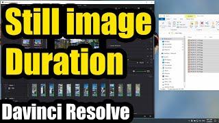 How to modify still image duration in Davinci Resolve 3 methods