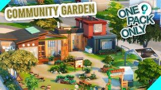 Community Garden   The Sims 4 Speed Build  One Pack Only Eco Lifestyle