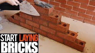 How to lay bricks for beginner