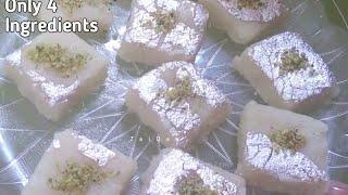 Fresh Coconut Burfi in 15 min  नारियल की बर्फी  Soft Coconut Burfi  Simple Recipe By ZaiQaa