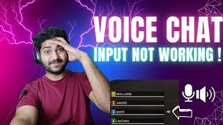 FIXED PUBG BATTLEGROUNDS VOICE CHAT input NOT WORKING 