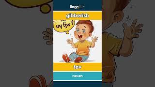  gibberish - tøv  vocabulary builder  learn English  la oss lære engelsk