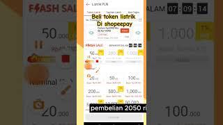 Cara Beli Token Listrik di ShopeePay #listrikpln #shopee